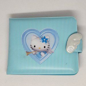Sanrio Hello Kitty Blue Angel Photo album Snap Wallet with clear inserts
